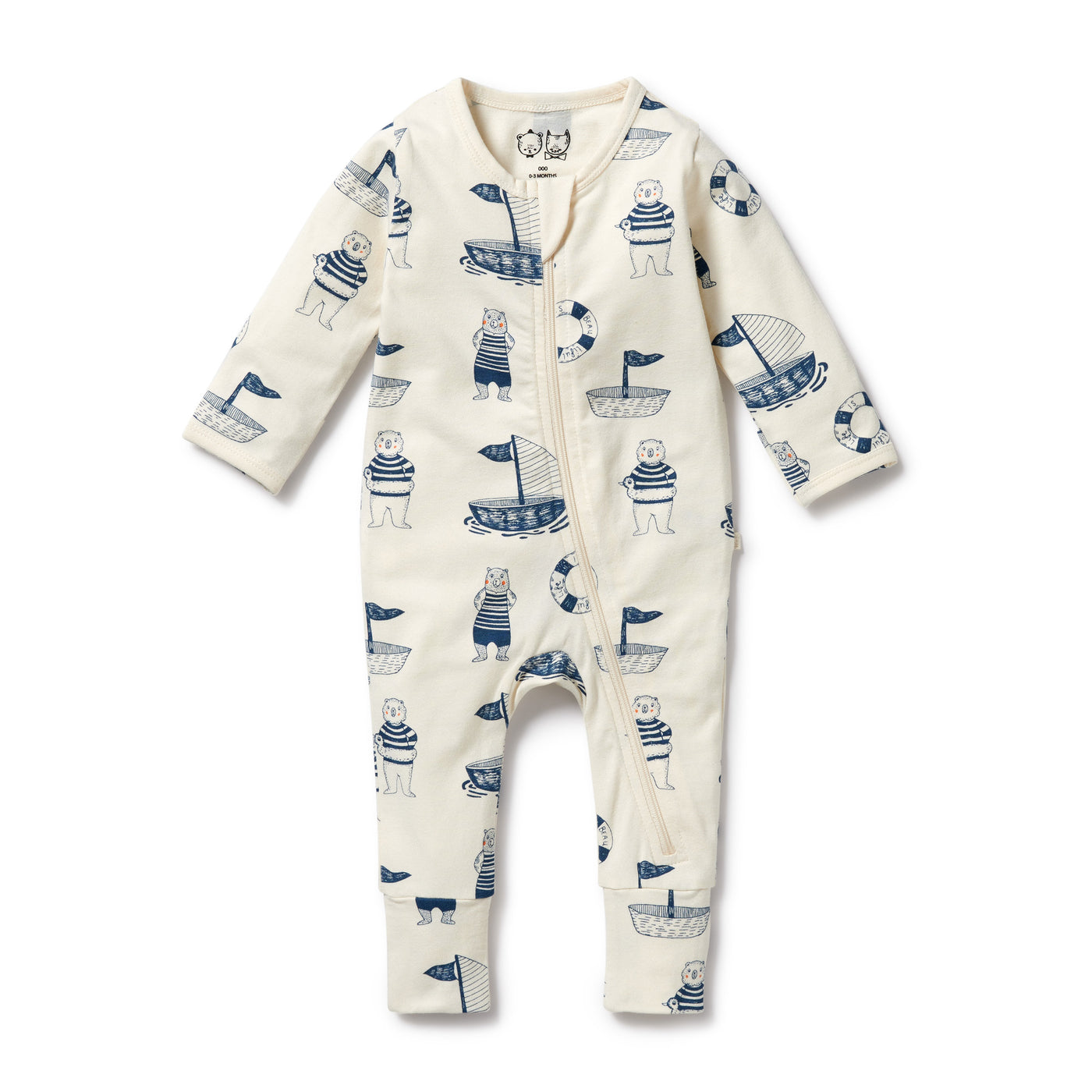 Wilson and Frenchy Nautical Bear Zipsuit