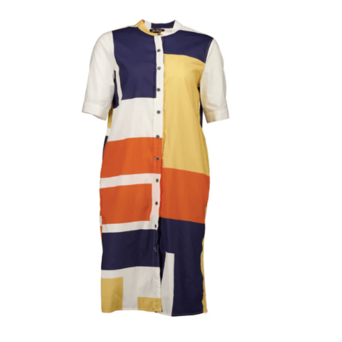 Olga De Polga Plaza Shirt Dress Orange/Navy