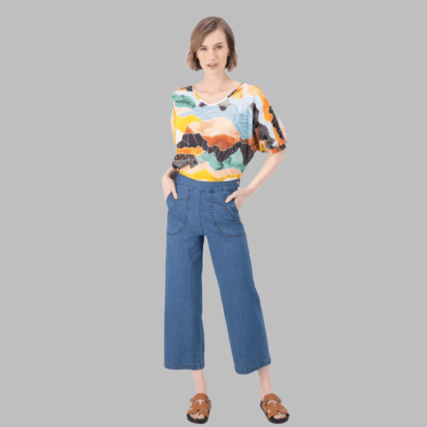 Olga De Polga - Ligera Pants Light Wash Summer Denim