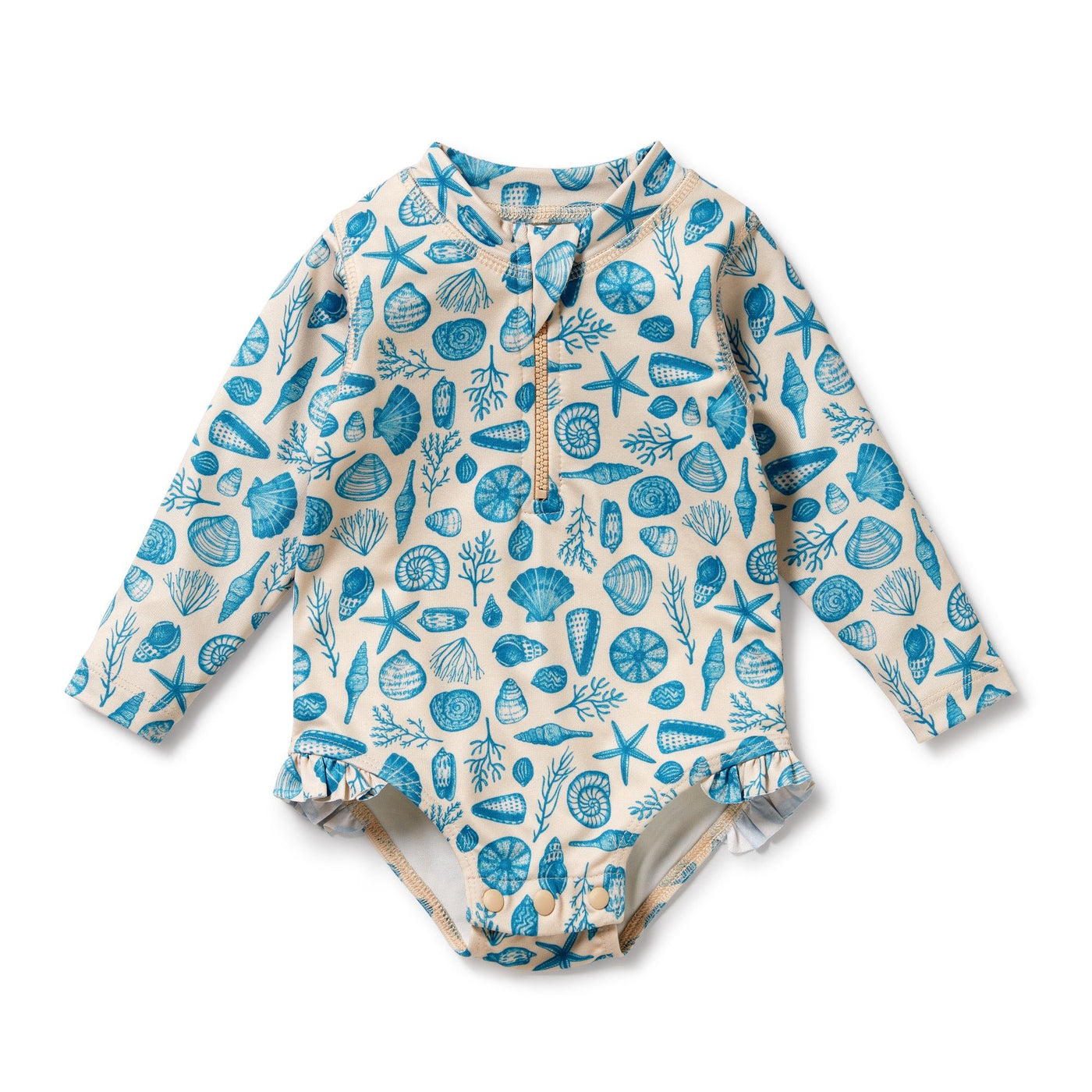 Wilson and Frenchy Shells Long Sleeve Swimsuit