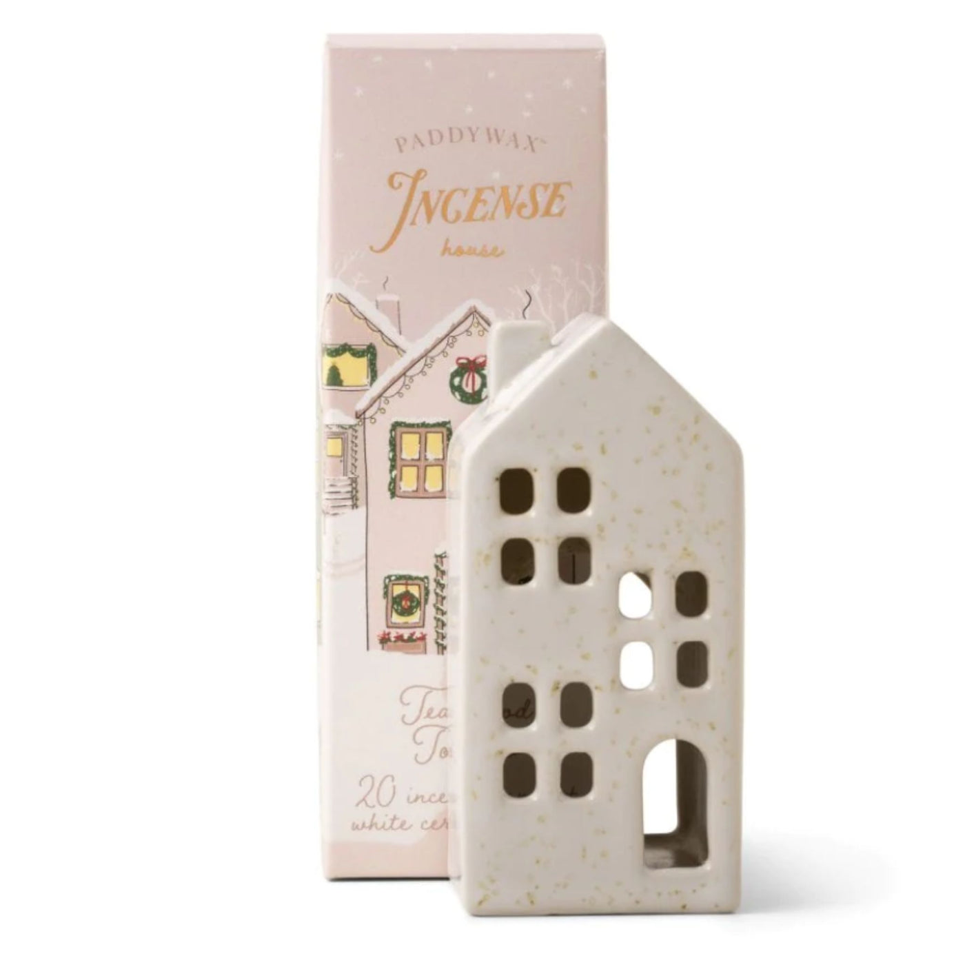 Incense Cone Holiday Ceramic Town House