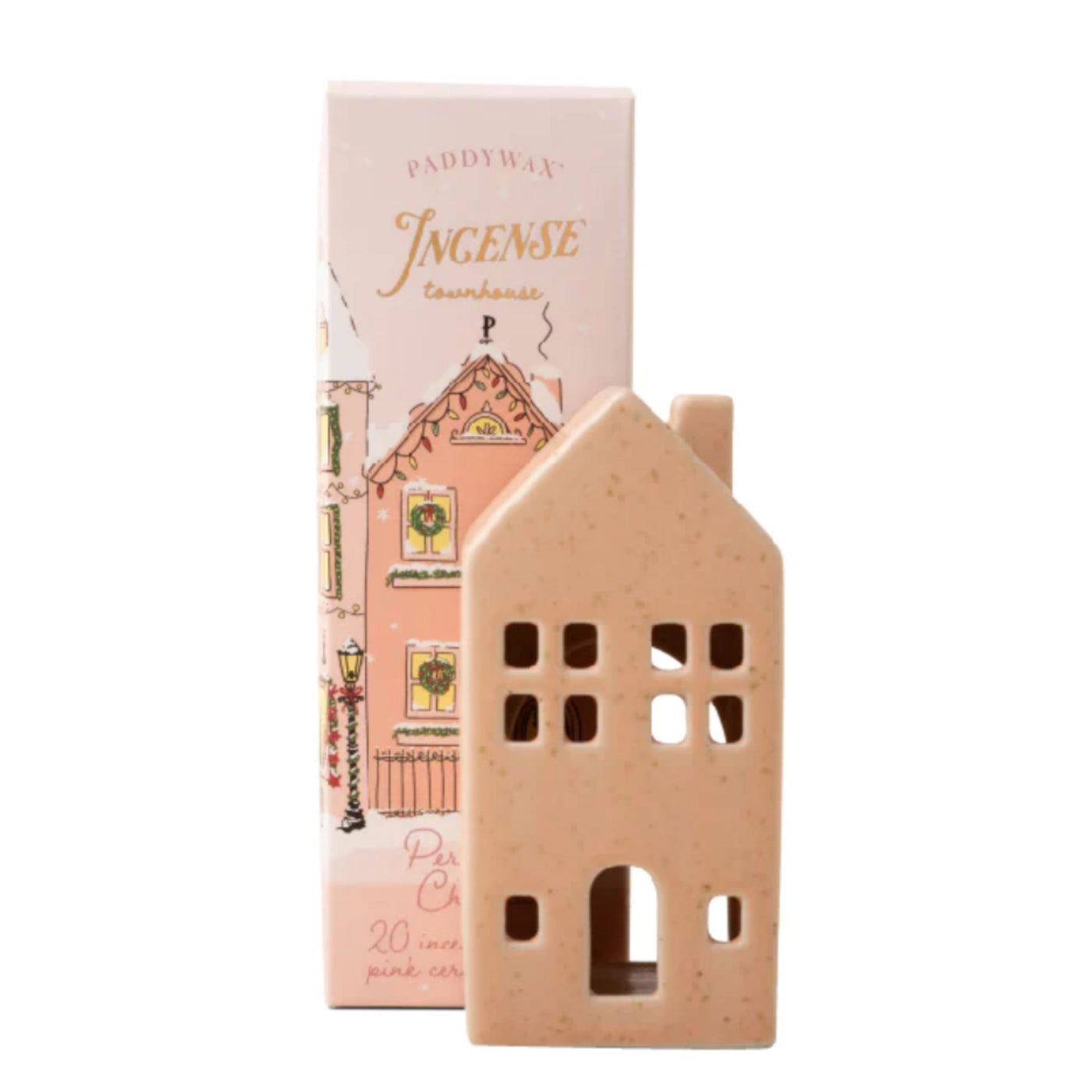 Incense Cone Holiday Ceramic Town House