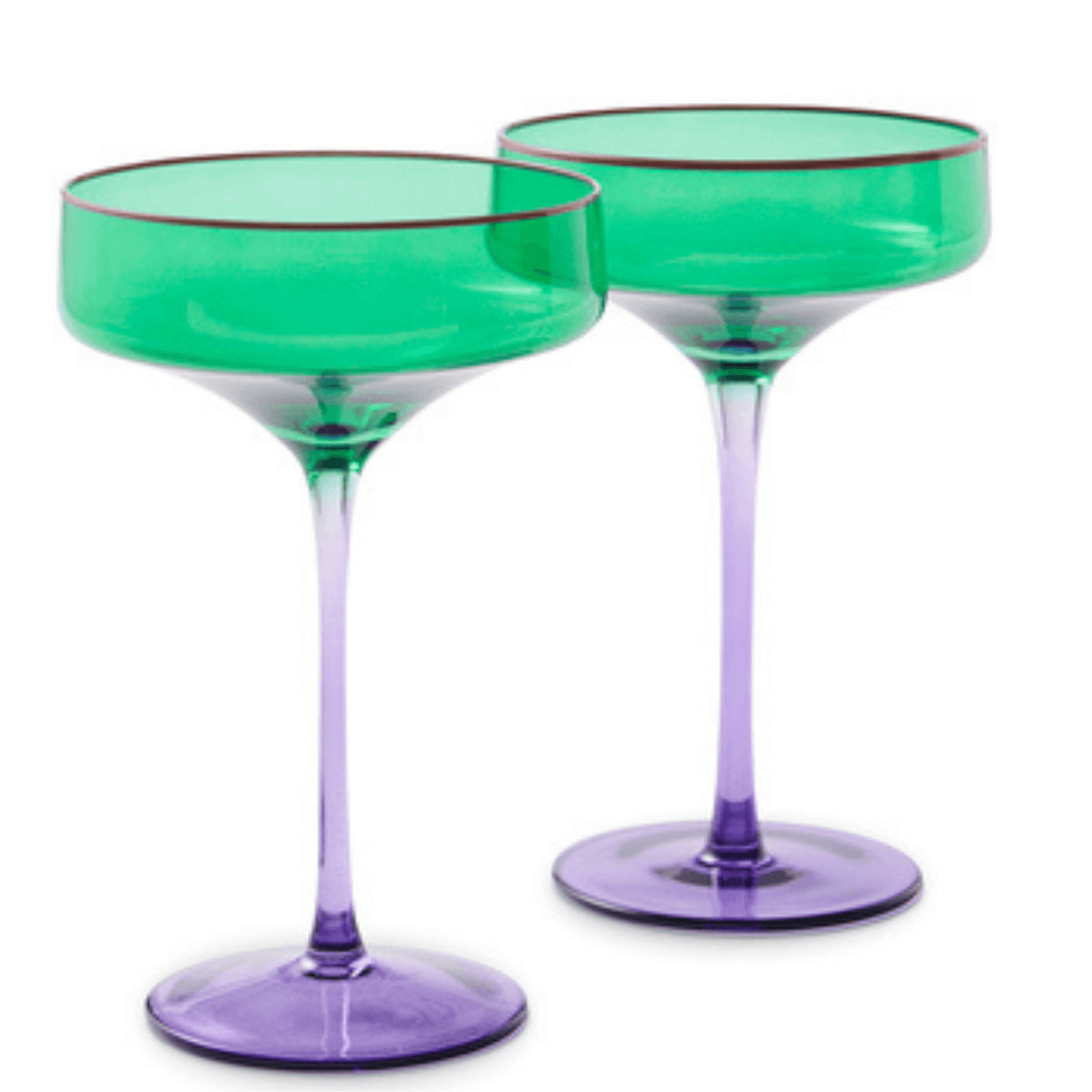 Kip and Co Jaded Margarita Glass Set ( 2 pieces )