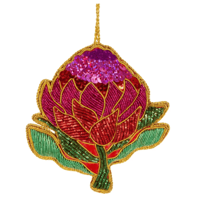 Sequin Hanging Decoration Waratah