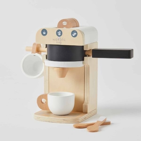 Wooden Coffee Machine Set - The Corner Booth